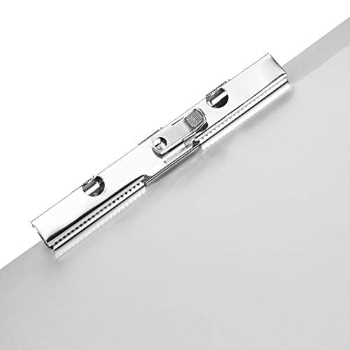 Amazon Basics Aluminum Storage Clipboard, 12.5" x 9", Form Holder, Silver