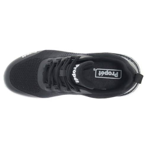 Propét Men's B10 Usher Sneakers, Black, 9.5 X-Wide US