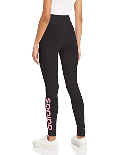 adidas Women's Loungewear Essentials High-Waisted Logo Leggings, Legend Ink/Ice Mint, XX-Small