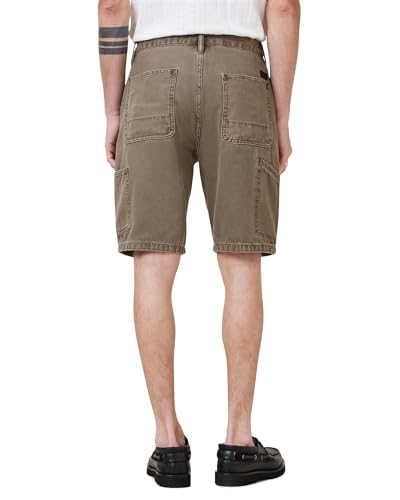AllSaints Men's Alva Carpenter Short, Baked Brown