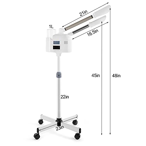 Professional 2 in 1 Facial Steamer Upgrade Esthetician Steamer with hot & Cold Nozzle Beauty Salon Spa