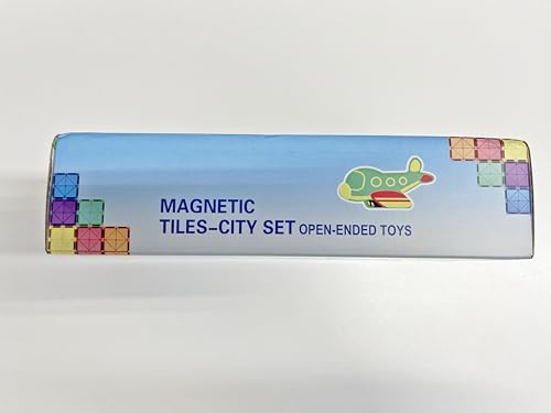 Magnetic Tiles City Road Set Kids Toys Sensory Games for 3 Year Old Boys and Girls, Magnetic Blocks for Kids Age 3-5 4-8 Classroom Must Haves Preschool Learning Outdoor Toys