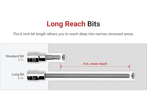 TEKTON 3/8 Inch Drive x 9/32 Inch Hex Bit Socket | SHB12207