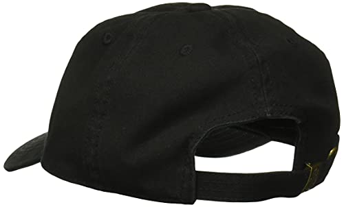 Timberland Men's Cotton Canvas Baseball Cap, Black, One Size