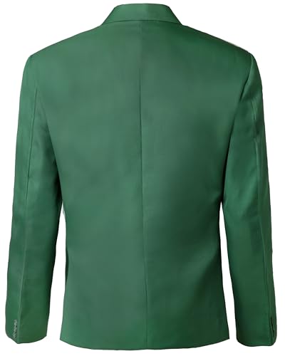 Men's Green Casual Slim Fit Coat Mens Green Sports Coat | Golf Blazer (XX-Small)