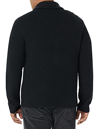 Amazon Essentials Men's Long-Sleeve Soft Touch Shawl Collar Cardigan, Black, X-Small