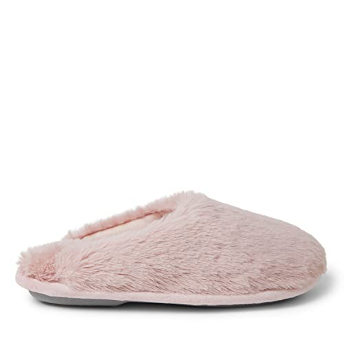 Dearfoams Kids Washable Brin Pile Scuff Slipper, Pale Mauve, US 7-8 Unisex Toddler