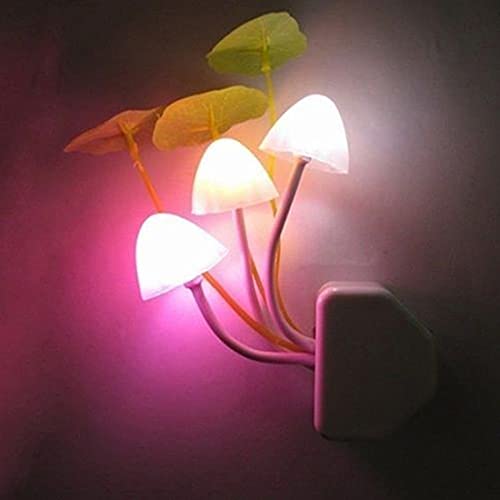 Tuelaly Cute Night Light, 5PC Creative Mushroom LED Avatar Night Light Bed Saving Sensor Light Lamp Romantic