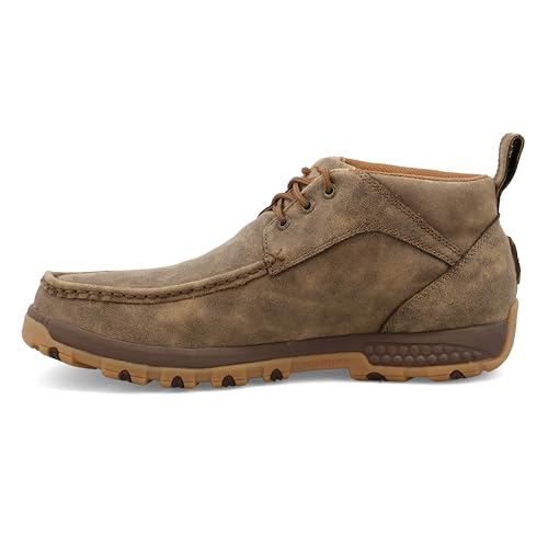 Twisted X Men's Chukka Driving Moc, Moc Toe with CellStretch, Bomber, 10 M