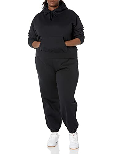 Amazon Essentials Women's Crop Hoodie Sweatshirt (Available in Plus Size), Eggshell White, 5X