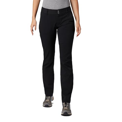 Columbia Women's Saturday Trail Stretch Pant, Black, 14 Short