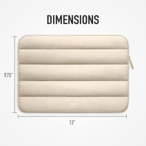 Vandel - The Original Puffy Laptop Sleeve 13-14 Inch Laptop Sleeve. Navy Laptop Sleeve for Women. Carrying Case Laptop Cover for MacBook Pro 14 Inch Sleeve, MacBook Air Sleeve 13 Inch, iPad Pro 12.9