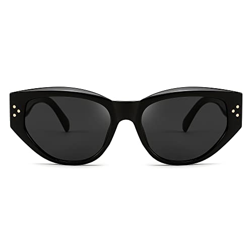 FEISEDY Cat Eye Sunglasses for Women Retro Trends Womens Fashion Cateye Shades UV400 Sunnies B2365