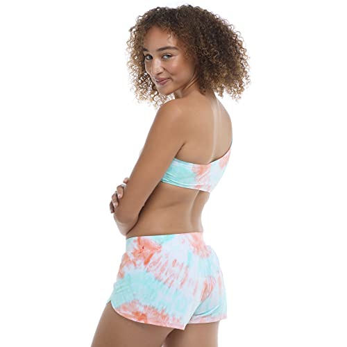 EIDON Women's Standard Bounce Loose Fit Swim Short Bikini Bottom Swimsuit, Eventide