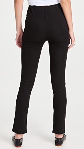 English Factory Women's Front Slit Pants, Black, XS