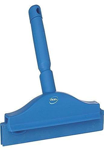 Vikan, Blue Squeegee,Ultra Hygiene,Dbl Blade,Hand,10", 7711