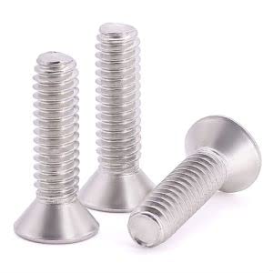 1/4-20 x 2" (20 pcs) Flat Head Machine Screws, 304 Stainless Steel (18-8), Phillips Drive, Cross Recessed 80° countersunk Head Screws, Coarse Thread UNC, ANSI B18.6.3-2