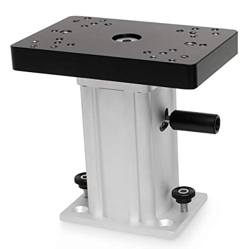 Cannon unisex-adult Aluminum Swivel Base Pedestal Mount, 6", Black and Silver
