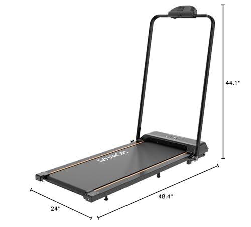 HOWHAI Treadmill, Walking Pad, Treadmills for Home Foldable with Handle Bar, 6.2 MPH Running Treadmill with Remote Control and LED Display, Running Machine for Home Office Use (300lbs Capacity)