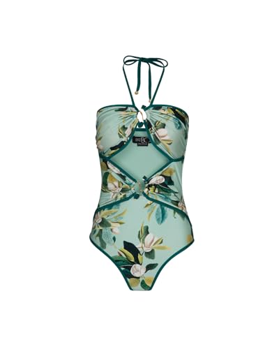 PATBO, Magnolia Halterneck One Piece, M, Green Multi