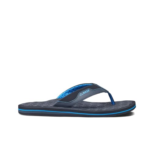Reef Men's The Ripper Flip-Flop, Black/Blue, 6