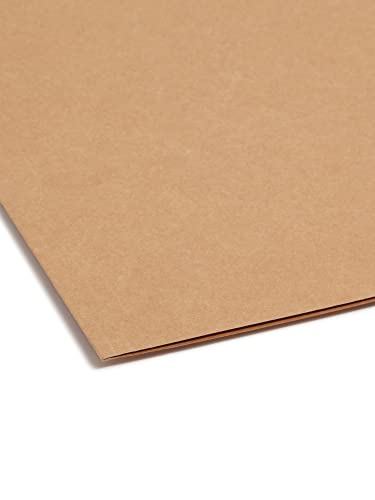 Smead Fastener File Folder, 1 Fastener, Reinforced 1/3-Cut Tab, Legal Size, Kraft, 50 Per Box (19834)