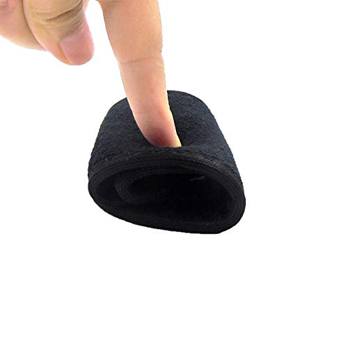 Happystep Cotton Terry Cloth Insoles, Barefoot Shoe Inserts, Sweat Absorption, Odor Control, Moisture-Wicking, Washable and Reusable, Zero Drop Shoe Insoles, 1 Pair Black and 1 Pair White (Men 11)