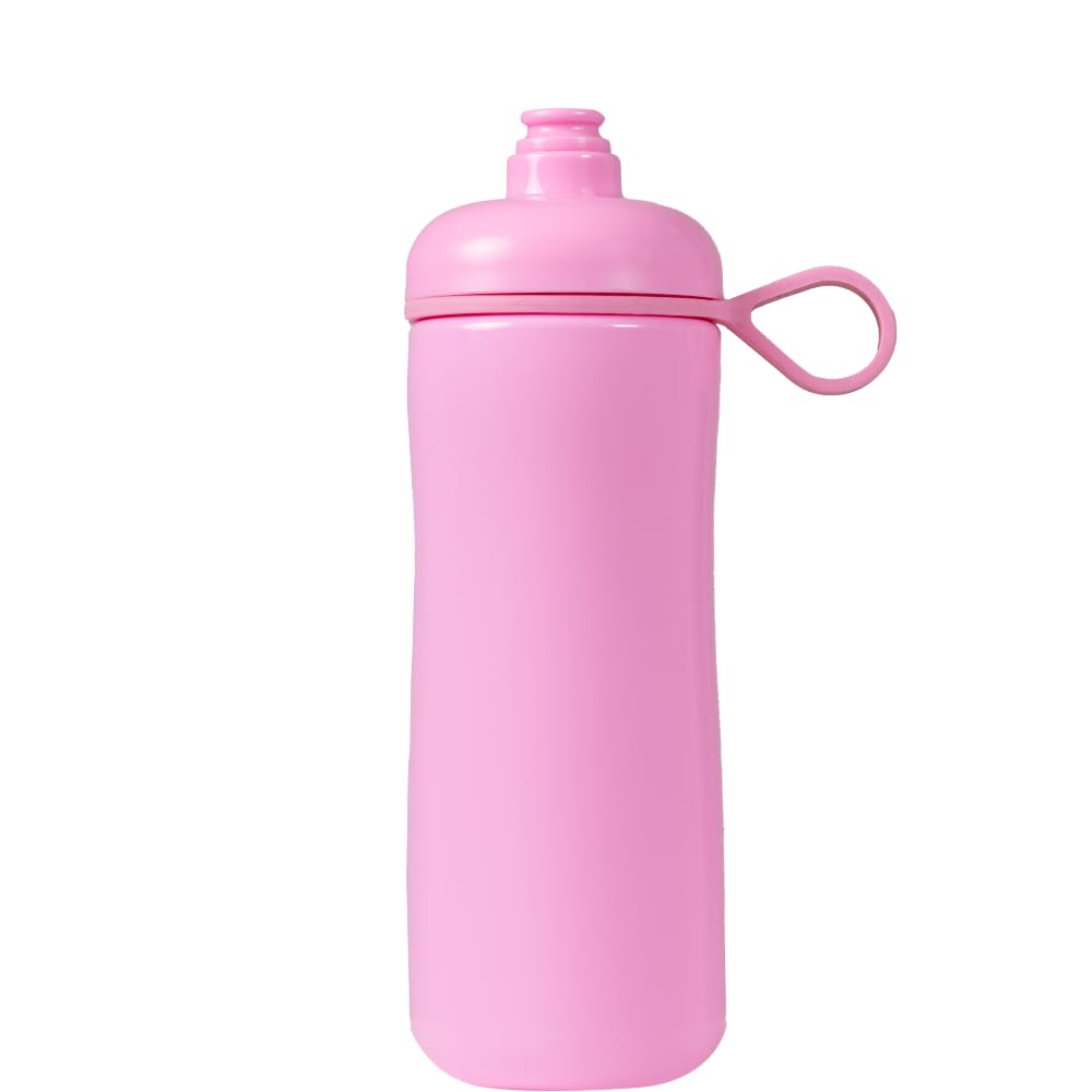 HydroJug Squeeze - 27oz Water Bottles, Sports Water Bottle with Push Cap, Quick & Easy Hydration, Gym Water Bottles, Easy Squeeze Bottle, Bubblegum
