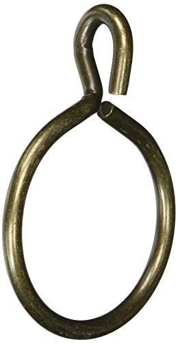 Rod Desyne 2-1/4 inch Curtain Eyelet Rings, Antique Brass