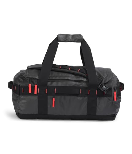 The North Face Base Camp Voyager Duffel?42L, Asphalt Grey/Radiant Orange