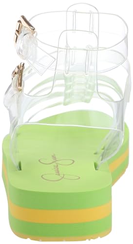 Jessica Simpson Women's BIMALA Sandal-Platform, Bright Green, 5
