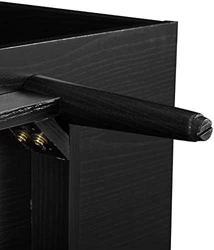Crosley Furniture Liam Large Vinyl Record Storage TV Stand and Entertainment Center, Media Console, Walnut