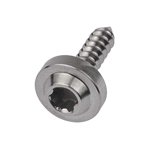 Wanyifa Titanium M4 M5 15 17 20mm Self Tapping Screw Torx Head Motorcycle Bolt Pack of 4 (M5x20mm, Normal Titanium)