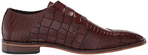 STACY ADAMS mens Toscano Cap Toe Double Monk Strap Loafer, Black, 7 US