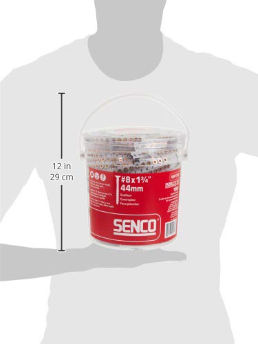Senco 08F175Y Duraspin# 8 by 1-3/4" Flooring to Wood Collated Screw (1, 000per Box)