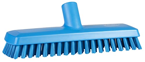 Vikan - 70413 Deck Scrub Brush, 10-3/4"L, Stiff, Blue