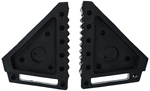 MAXXHAUL 70472 Solid Rubber Heavy Duty Black Wheel Chock 2-Pack, 8" x 4" x 6"