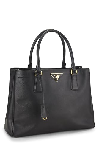 Prada, Pre-Loved Black Saffiano Executive Tote Medium, Black