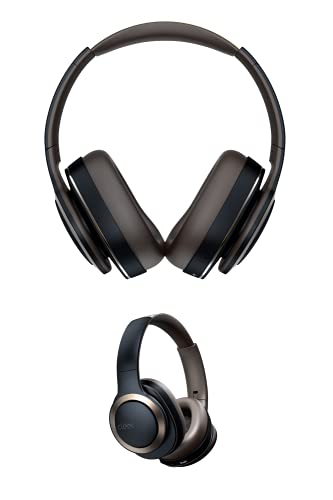 Cleer Enduro ANC Noise Cancelling Over the Ear Bluetooth Headphones with Mic, 60 Hrs Playtime, Noise Canceling, Ambient EQ Modes, Hi-Res Audio, Deep Bass, Multi-Point Connect, Bluetooth 5.0, Dark Navy