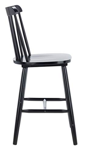 Safavieh Home Collection Galena Spindle Back Black Counter 24-inch Stool (Set of 2)