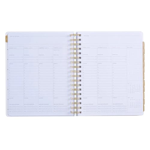 russell+hazel 2024-2025 Monthly Planner, July 2024 – June 2025, Office Supplies, Acrylic Dew Spiral, Spiral Bound, 7.625” x 9.5”