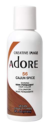 Adore Semi Permanent Hair Color - Vegan and Cruelty-Free Hair Dye - 4 Fl Oz - 056 Cajun Spice (Pack of 2)