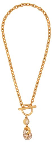 Oscar de la Renta, Love Knot Chain Necklace, Crystal