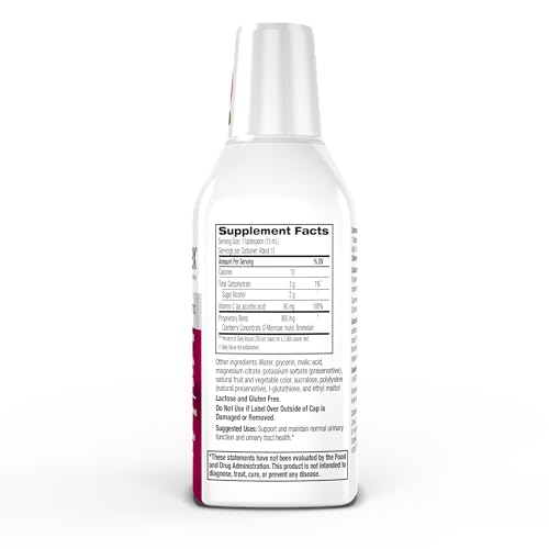 Cystex Urinary Tract Infection Support, Cranberry Prebiotic Supplement for UTI Protection & Urinary Health Maintenance, D-Mannose & Vitamin C, 7.6 oz