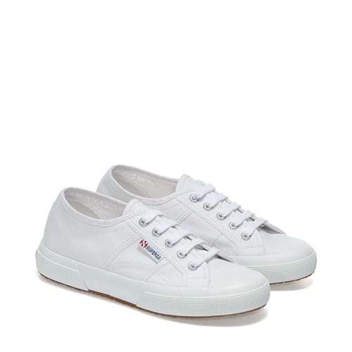 Superga unisex adult S000010 Sneaker, White, 11 Women 9.5 Men US