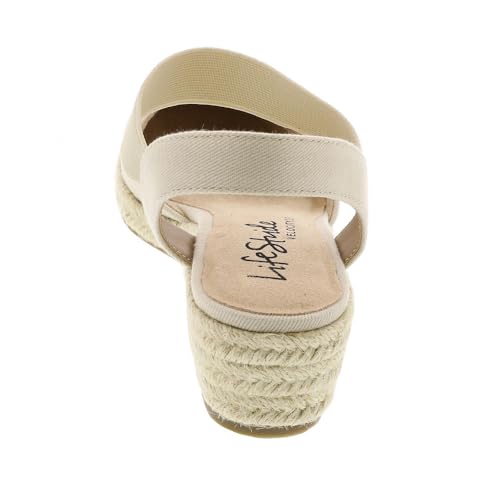 LifeStride Womens Kimmie Wedge Espadrilles French Pink 9.5 M