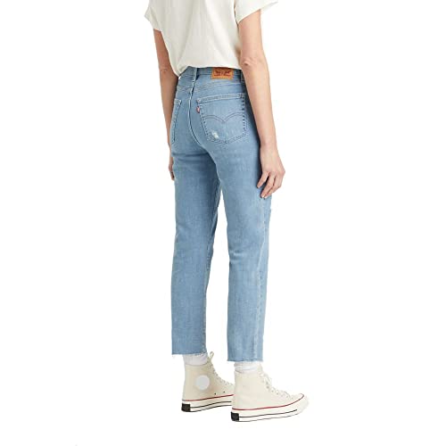 Levi's Women's 724 High Rise Straight Crop Jeans, Tribeca Moon (Waterless), 28