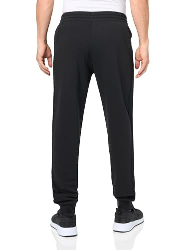 adidas Men's Size Essentials Fleece 3-Stripes Tapered Cuffed Pants, Black, XX-Large/2" Inseam Tall