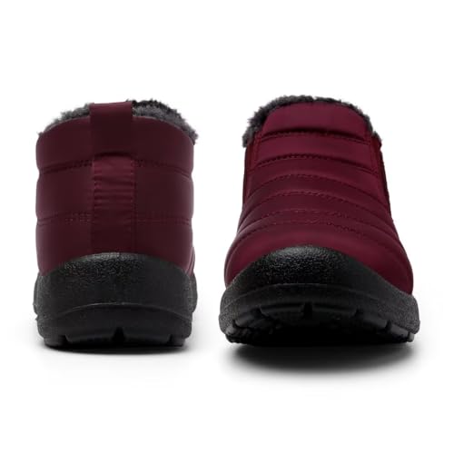 Cheval Winter Snow Boots for Women, Fur Lined Warm Ankle Booties, Outdoor Anti-slip Waterproof Comfortable Short Boot, Botas De Invierno Para Mujert