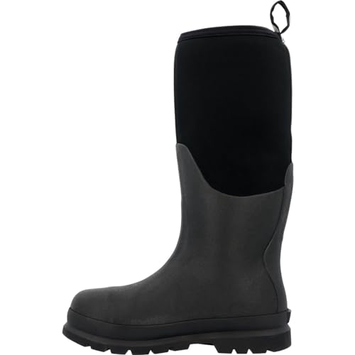 Muck Boot mens Chore Classic Tall Steel Toe Rubber Work Boots, Black, 5